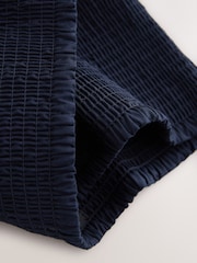 Navy Shirred Maxi Skirt - Image 8 of 9