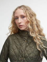 Barbour® Olive Green Flyweight Cavarly Quilted Jacket - Image 3 of 6