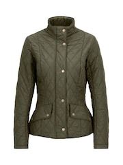 Barbour® Olive Green Flyweight Cavarly Quilted Jacket - Image 5 of 6