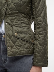 Barbour® Olive Green Flyweight Cavarly Quilted Jacket - Image 7 of 9