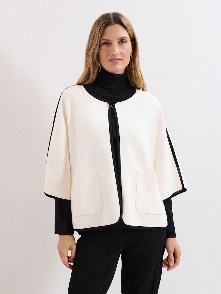 Phase Eight White Luna Boxy Jacket - Image 1 of 7 Phase Eight White Luna Boxy Jacket - Image 1 of 7