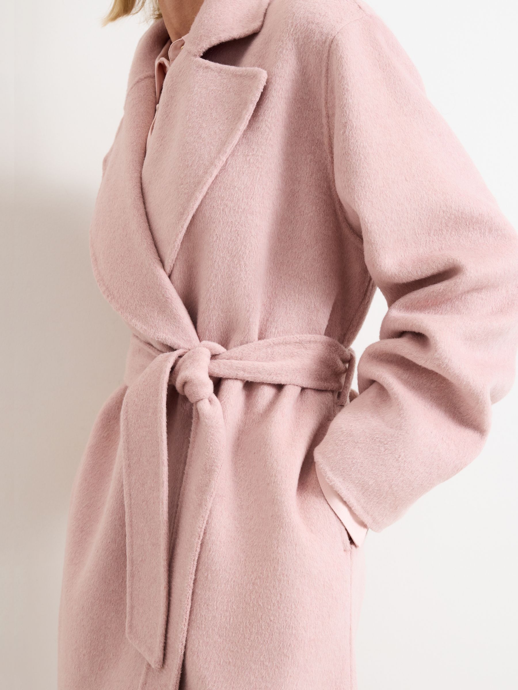 Buy Phase Eight Pink Darcy Wool Coat from Next USA