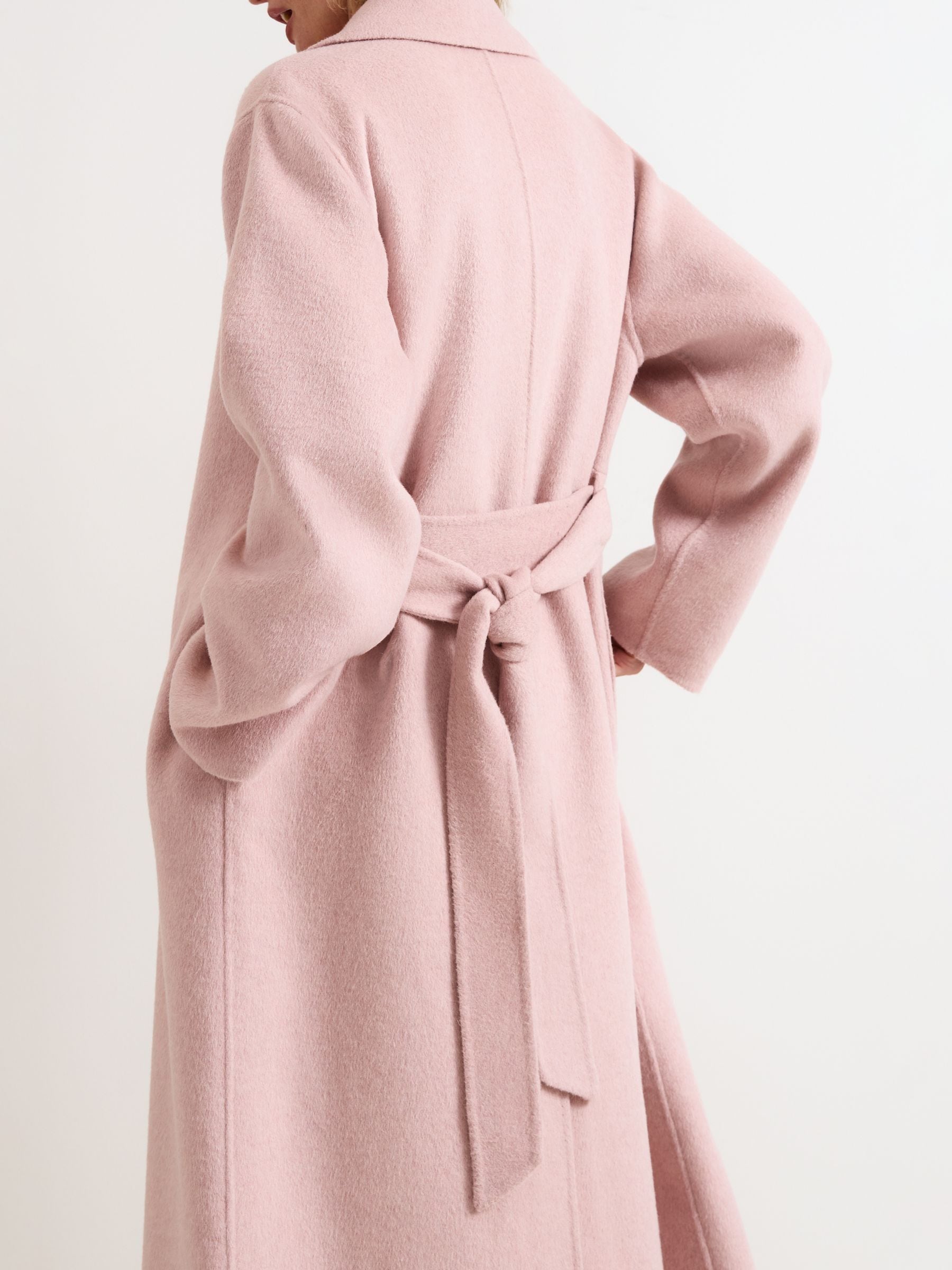 Herlipto Odette Wool-Blend Coat ピンク Amore' Teddy Wool Coat in Rosa – Santinni