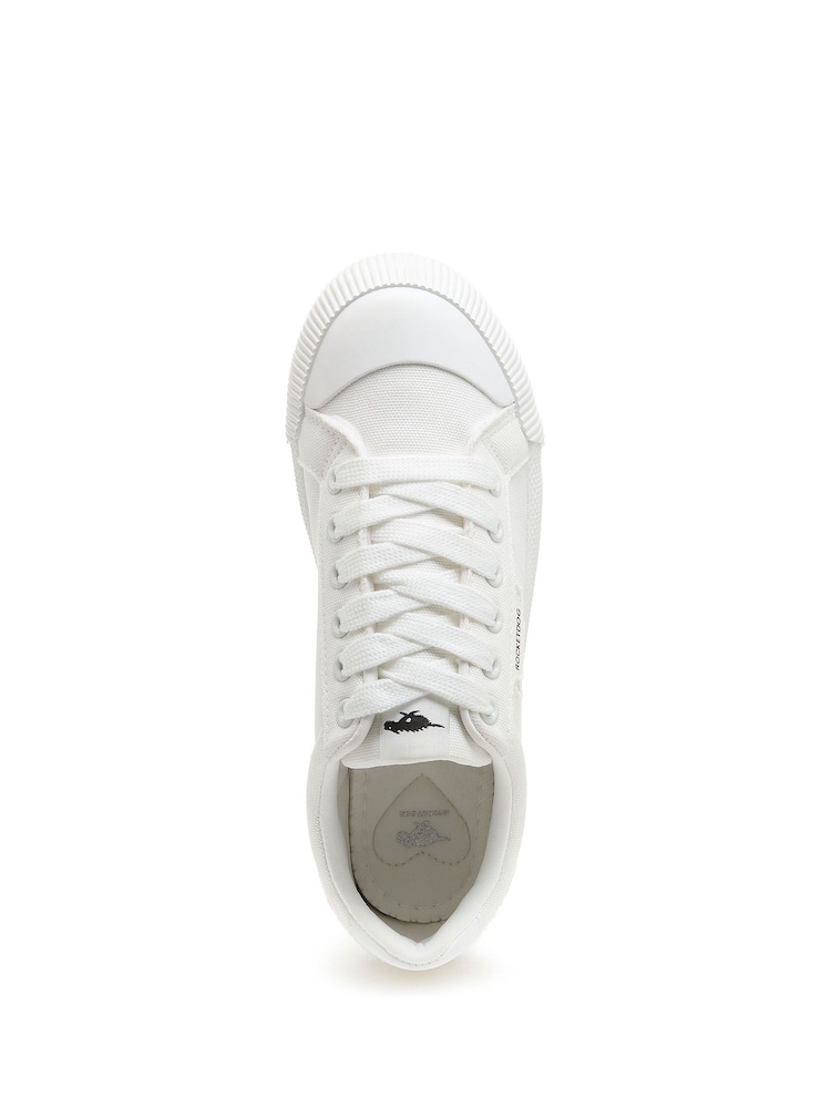 Rocket Dog Cherry Low 12A Canvas Cotton White Trainers - Image 6 of 6