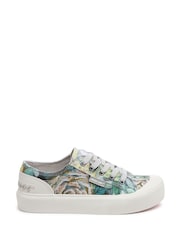Rocket Dog Grey Jazzin Plus Ashford Cotton Trainers - Bild 3 von 6