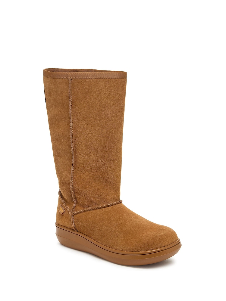 Rocket Dog Natural Sugar Daddy Cow Suede Boots - Image 1 of 6 Rocket Dog Natural Sugar Daddy Cow Suede Boots - Image 1 of 6