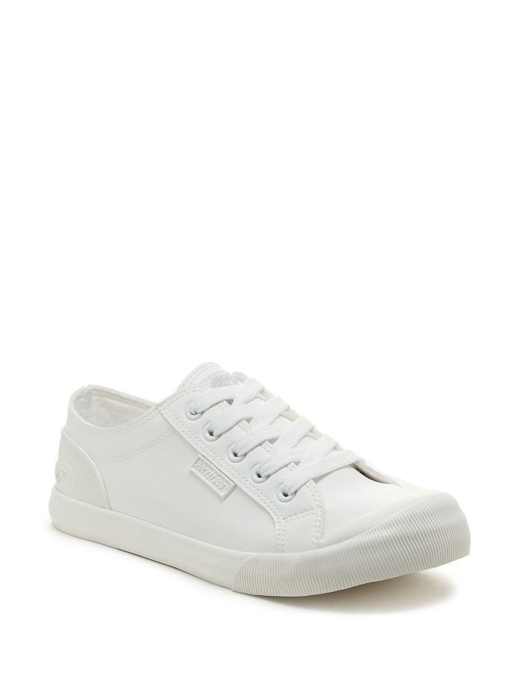 Rocket Dog Jazzin Sporty PU Rocket White Trainers - Bild 1 von 6