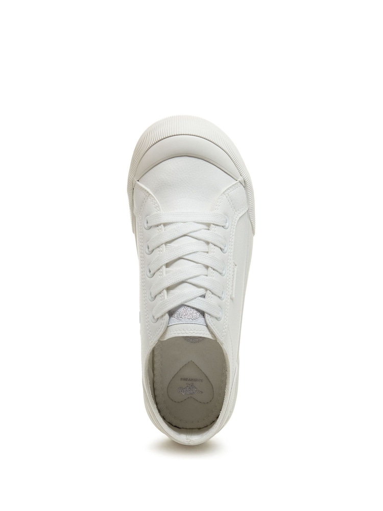 Rocket Dog Jazzin Sporty PU Rocket White Trainers - Bild 6 von 6