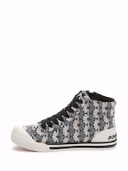 Rocket Dog Jazzin Hi Ryde Cotton Black Trainers - Bild 4 von 6