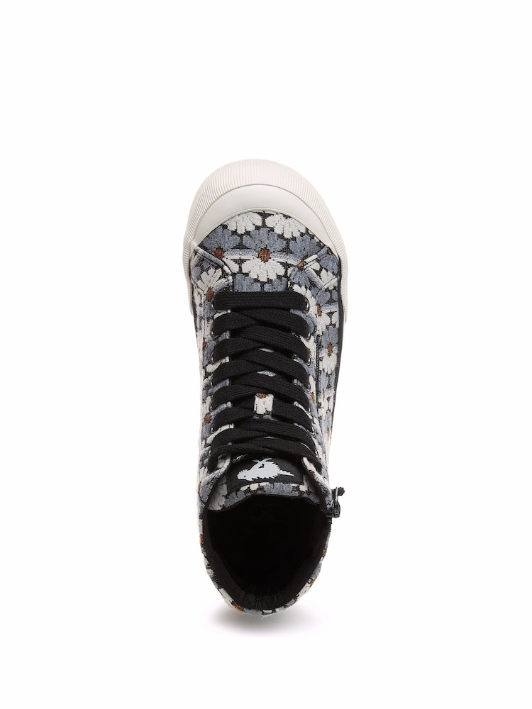Rocket Dog Jazzin Hi Ryde Cotton Black Trainers - Bild 6 von 6