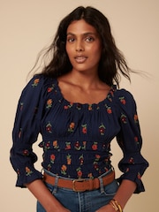 Nobodys Child Blue Cher Top - Image 1 of 4