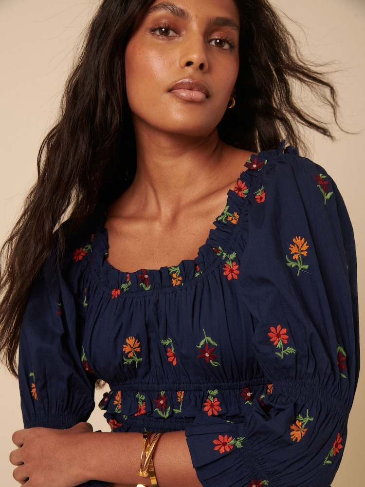 Nobodys Child Blue Cher Top - Image 4 of 4