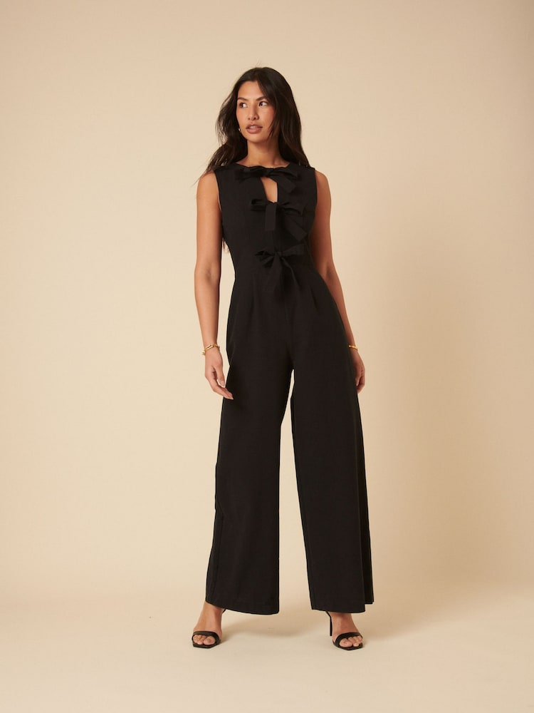 Nobodys Child Black Bertha Jumpsuit - Image 1 of 6 Nobodys Child Black Bertha Jumpsuit - Image 1 of 6