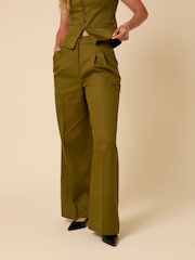 Nobodys Child Green Jax Wide Leg Trousers - Image 3 of 6