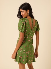 Nobody's Child Green Ella Mini Dress - Image 3 of 6