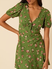 Nobody's Child Green Ella Mini Dress - Image 4 of 6