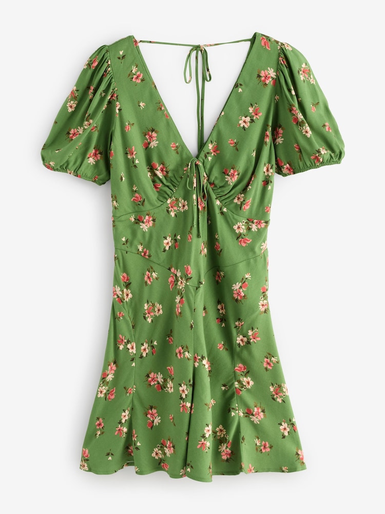 Nobody's Child Green Ella Mini Dress - Image 6 of 6