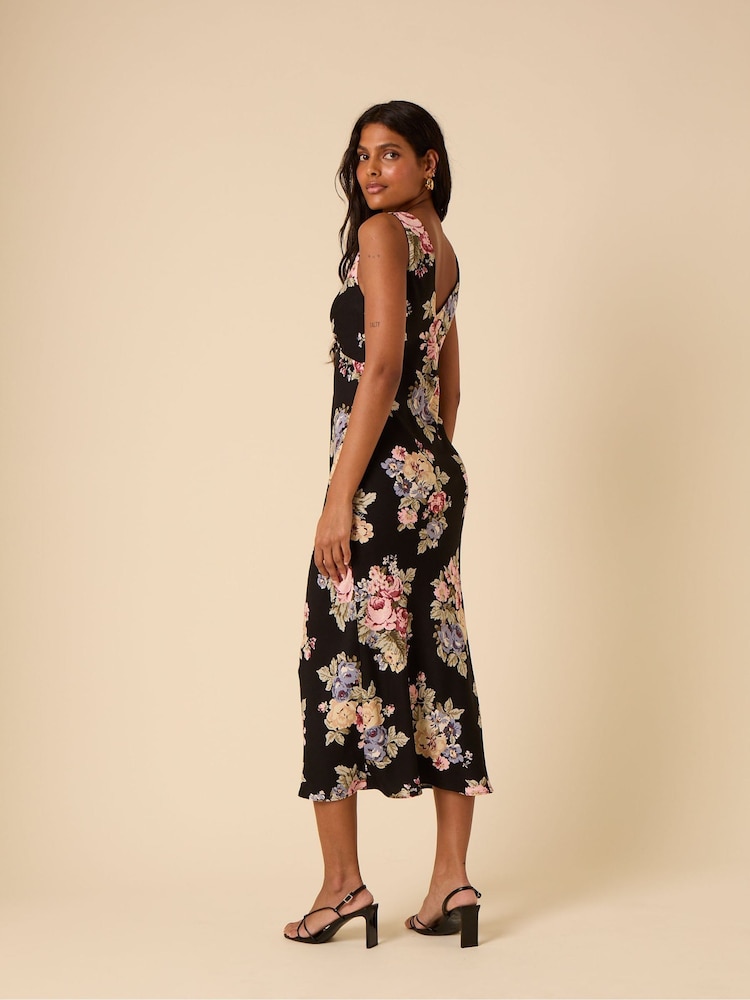 Nobody's Child Black Abbey Midi Dress - Image 2 of 5