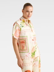 Camisa Ola Oversized Forever New Contém Linho - Imagem 4 de 5