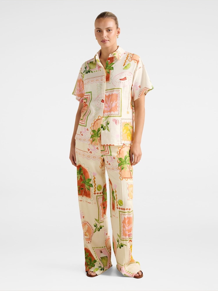 Camisa Ola Oversized Forever New Contém Linho - Imagem 5 de 5