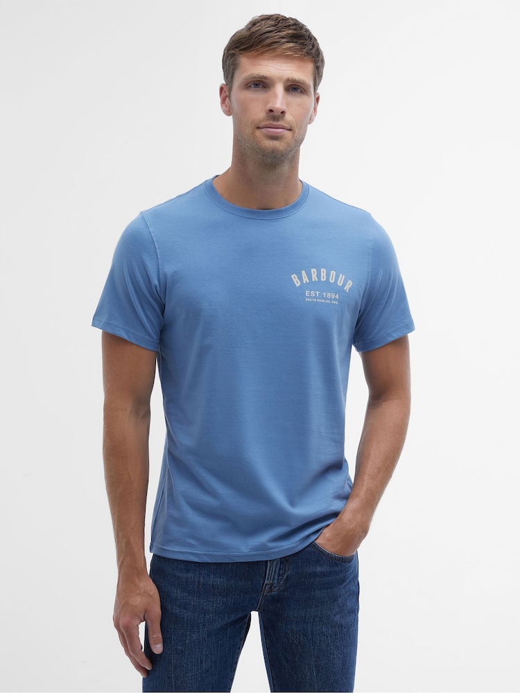 Barbour® Light Blue Preppy T-Shirt - Image 1 of 6