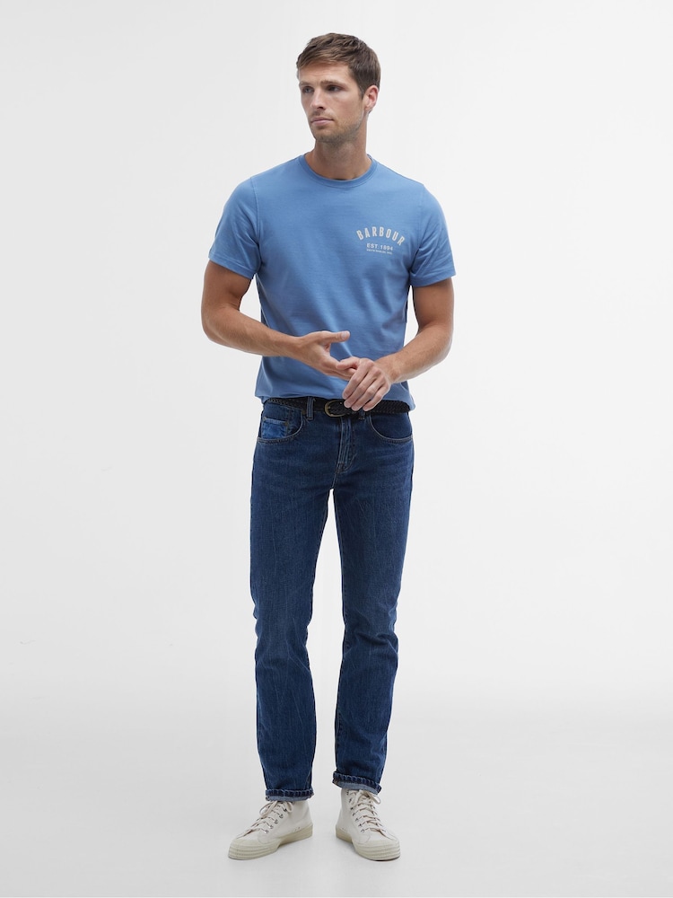 Barbour® Light Blue Preppy T-Shirt - Image 2 of 6