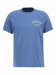 Barbour® Light Blue Preppy T-Shirt - Image 5 of 6