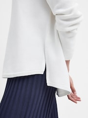 Barbour® Cloud Cream 100% Cotton Marine Jumper - Image 6 of 9