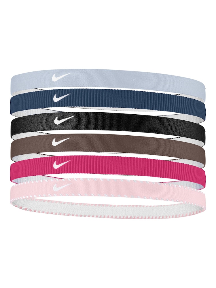 Nike Blue Flex Classic Headbands 6 Pack - Image 1 of 1