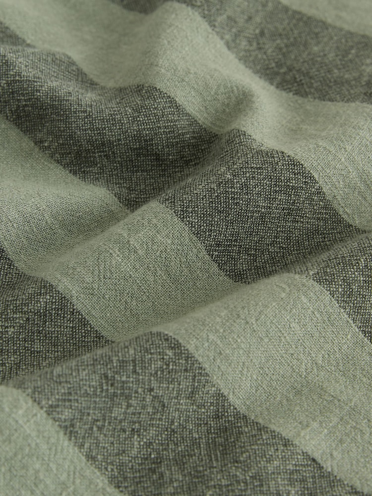 Khaki/Green Stripe Linen Blend Shell Top - Image 9 of 9