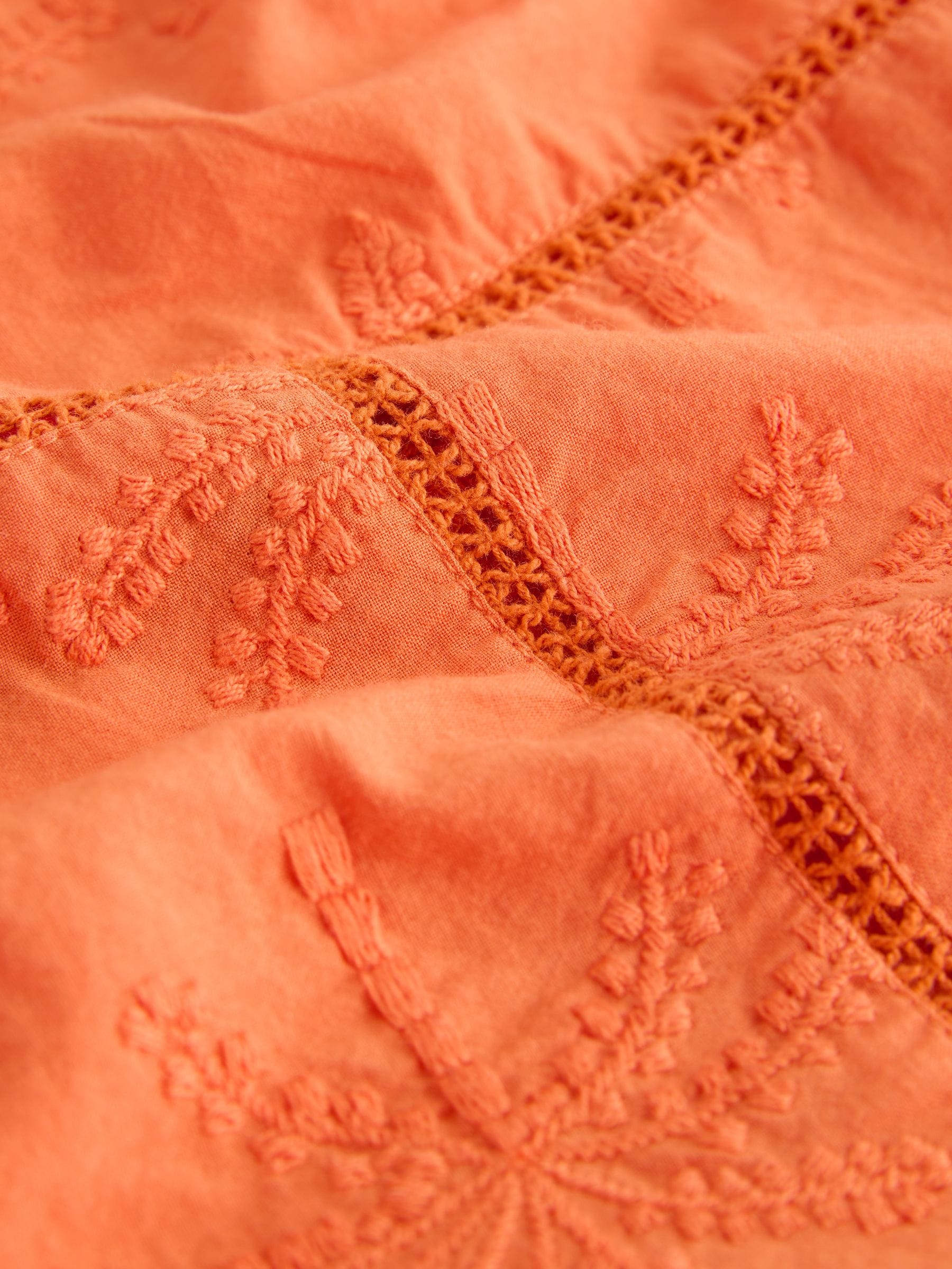 Buy Orange Embroidered Palm Tree Sleeveless Top from Next USA