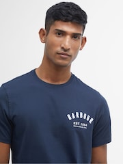 Barbour® Navy Preppy T-Shirt - Image 4 of 6