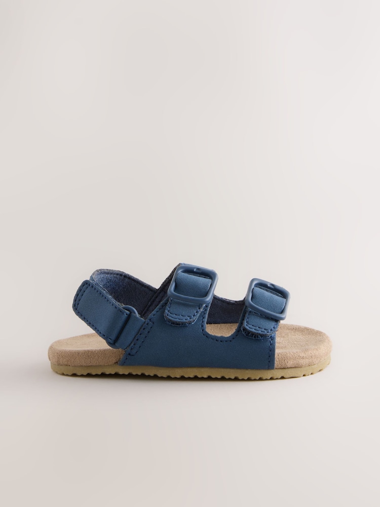 Navy Touch Fastening Baby Sandals (0-2mths) - Image 2 of 5