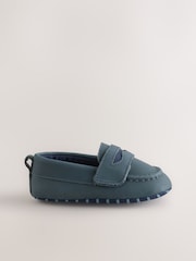 Navy Touch Fastening Baby Loafers (0-2mths) - Image 2 of 6