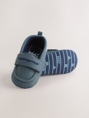 Navy Touch Fastening Baby Loafers (0-2mths) - Image 3 of 6