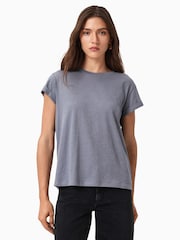 AllSaints Grey Anna T-Shirt - Image 1 of 7