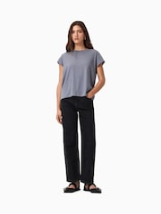 AllSaints Grey Anna T-Shirt - Image 4 of 7