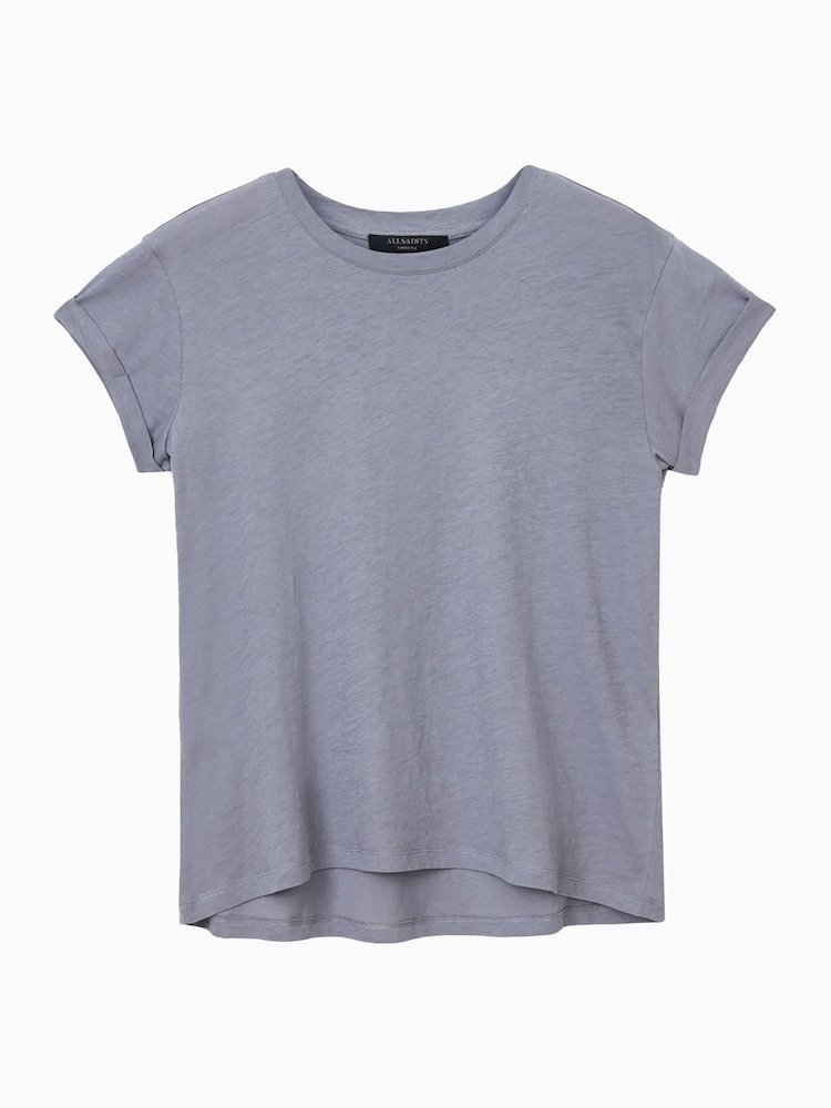 AllSaints Grey Anna T-Shirt - Image 7 of 7 AllSaints Grey Anna T-Shirt - Image 7 of 7