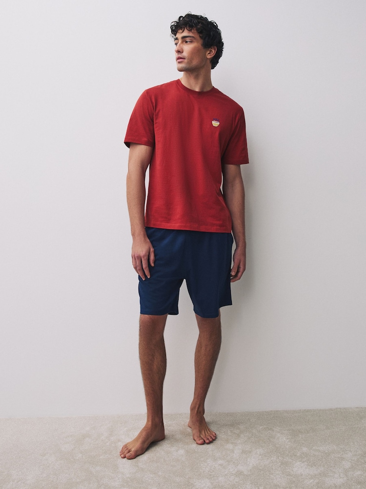 Seminal Graphic Short Sleeve Pyjamas Set - Image 1 of 6 Seminal Graphic Short Sleeve Pyjamas Set - Image 1 of 6