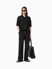 AllSaints Black Mori Trousers - Image 1 of 7