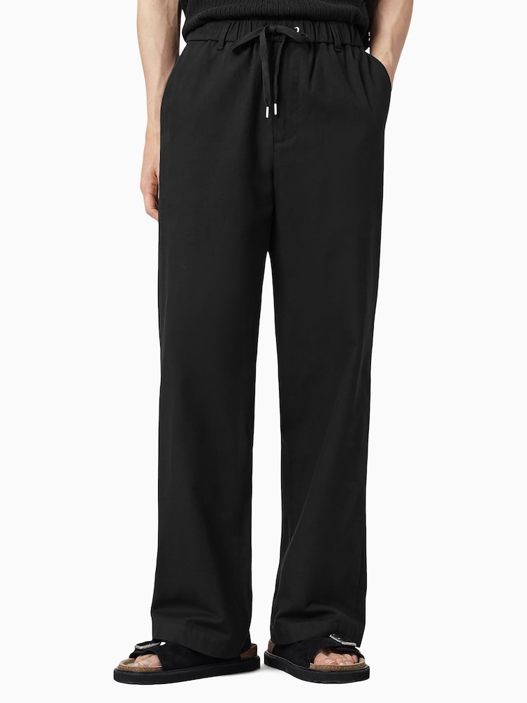 AllSaints Black Mori Trousers - Image 2 of 7