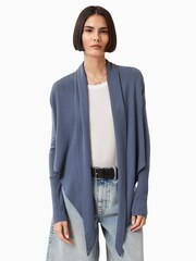 AllSaints Grey Wasson Pirate Cardigan - Image 1 of 9