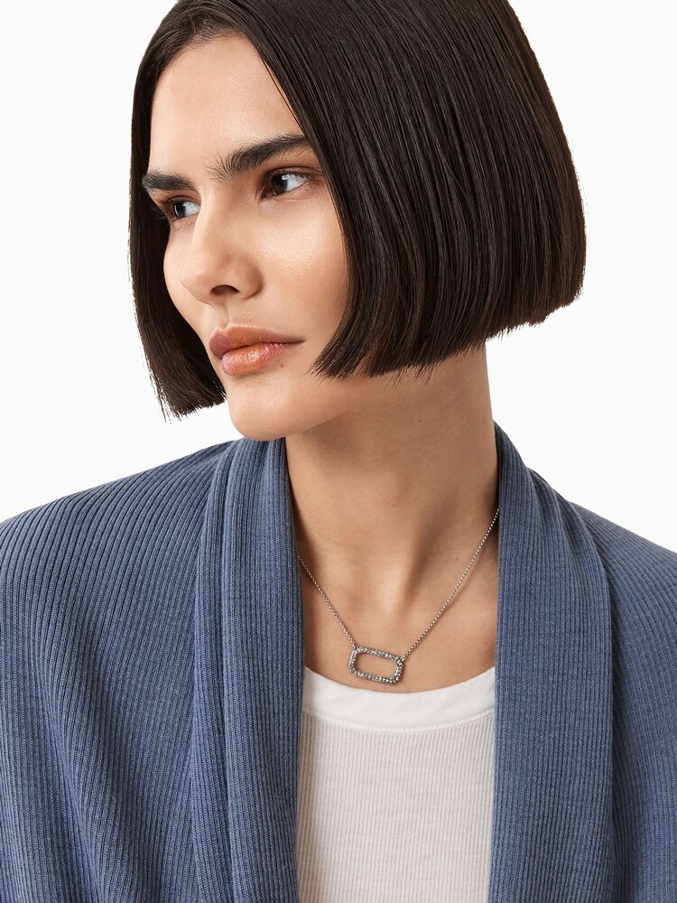 AllSaints Grey Wasson Pirate Cardigan - Image 2 of 9