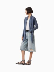 AllSaints Grey Wasson Pirate Cardigan - Image 4 of 9