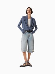 AllSaints Grey Wasson Pirate Cardigan - Image 7 of 9