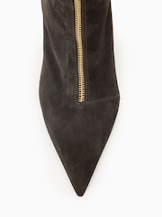 AllSaints Brown Natasha Suede Boots - Image 4 of 5