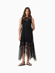 AllSaints Black Clara Dress - Image 1 of 7
