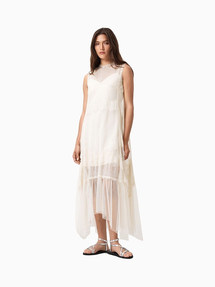 AllSaints White Clara Dress - Image 1 of 8