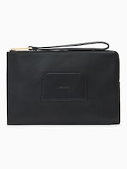AllSaints Black Large Joshi Wallet - Image 1 of 4