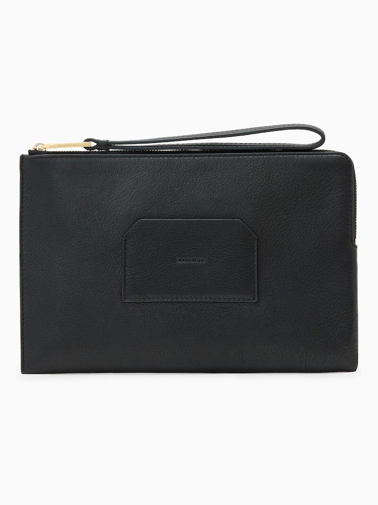 AllSaints Black Large Joshi Wallet - Image 1 of 4